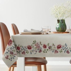 Obrus Z Gobeliny Szelinowej 140 x 180 cm Naturalny