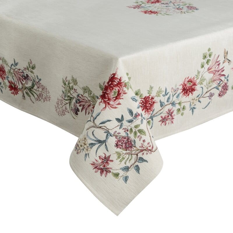 Obrus Z Gobeliny Szelinowej 140 x 180 cm Naturalny