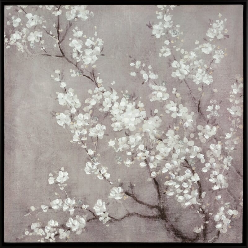 Obraz ręcznie malowany 60 x 60 cm Beżowy