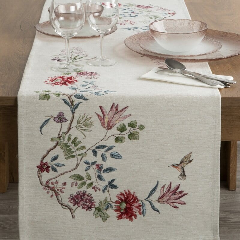 Obrus Z Gobeliny Szelinowej 40 x 100 cm Naturalny