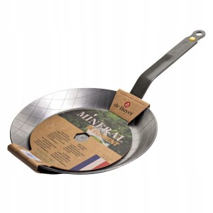 De Buyer Patelnia mineral B Carbone Okrągła 28 cm Stal Węglowa Francja