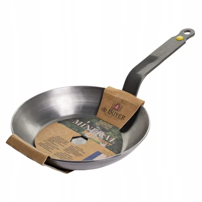 Patelnia ze Satli Węglowej De Buyer mineral B Element indukcja i  Gaz 24 cm