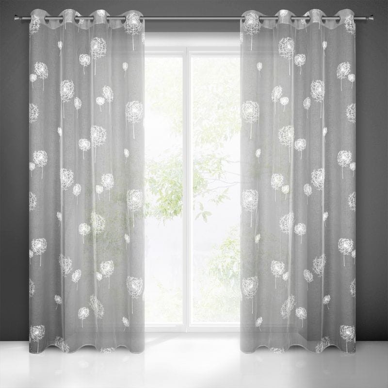 Firana Gotowa Sabine 140 x 250 cm Stalowa