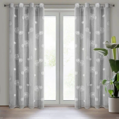 Firana Gotowa Sabine 140 x 250 cm Stalowa