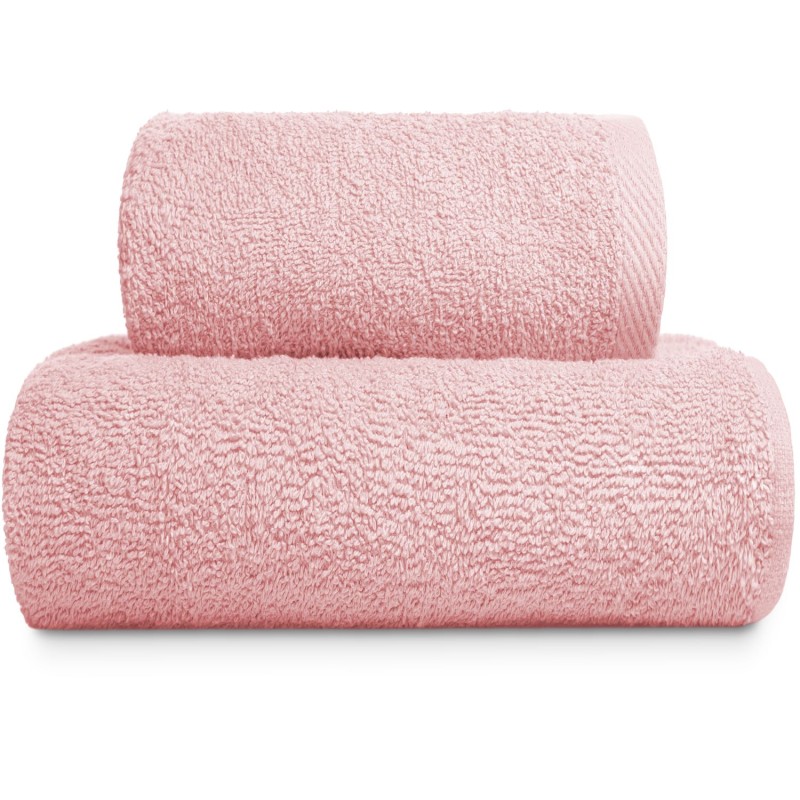Pudrowy Ręcznik Bawełniany 50x100 500g/2 Bawełna Miekki Jednolity Chłonny