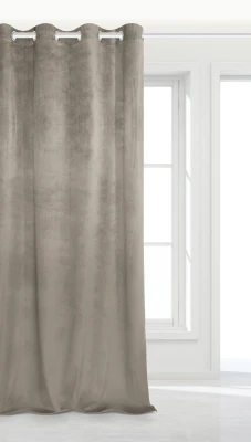 Ciemny Beż Zasłona Zaciemniająca Welurowa Velvet 140x250 Welwetowa Aksamit