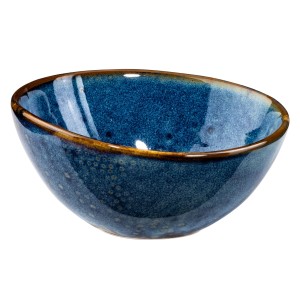 Miska porcelanowa Deep Blue 440 ml niebieska Verlo