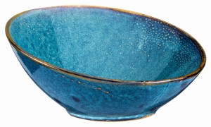 DEEP BLUE Misa bufetowa ukośna śr.25 cm
