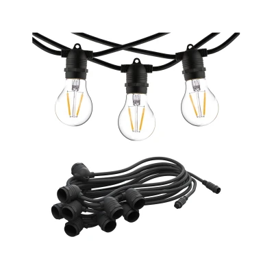 Lampa zewnętrzna ogrodowa FESTOON 9m 15W E27 Czarny Nowodvorski