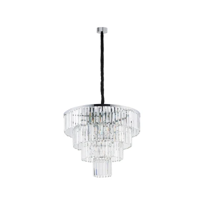 Żyrandol Lampa wisząca CRISTAL L 40W E14 Transparent Nowodvorski