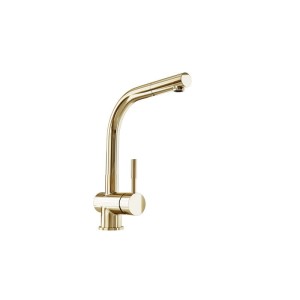 Bateria kuchenna z wyciąganą wylewką Lobio Light Gold