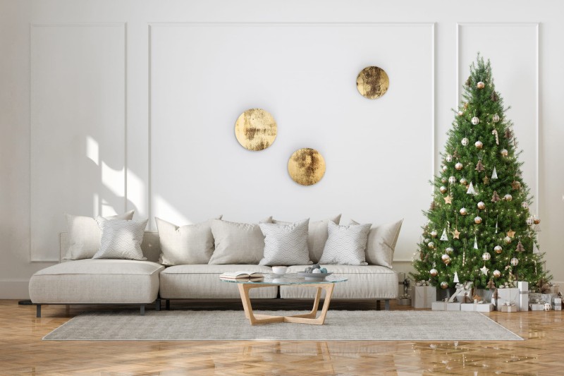 Kinkiet ścienny RING WOOD S 7W IP20 LED Złoty Nowodvorski