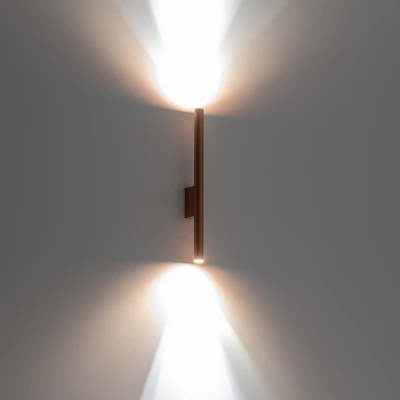 Kinkiet ścienny LASER WALL 10W LED G9 Satynowa miedź Nowodvorski