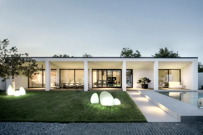 Lampa zewnętrzna ogrodowa STONE S 25W E27 Biały Nowodvorski