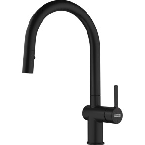 Bateria kuchenna Active J pull down spray Czarny mat 115.0653.404