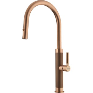 Bateria kuchenna Mythos Masterpiece pull-out spray Miedziany 115.0711.557