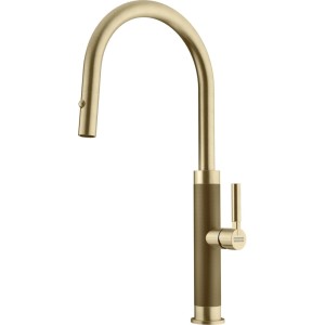 Bateria kuchenna Mythos Masterpiece pull-out spray Złoto 115.0711.558