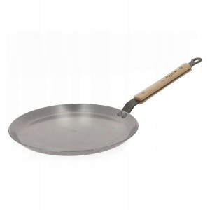De Buyer MINERAL B BOIS Patelnia do naleśników 24 cm francuska stal węglowa