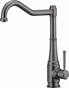 Deante Bateria kuchenna z prostokątną wylewką Tamizo titanium  BQT_D63M