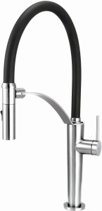 Deante Bateria kuchenna Corda chrom, elastyczna wylewka BRC_072M