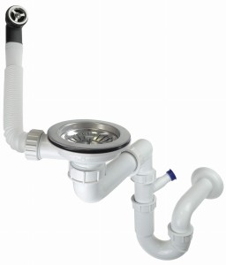 Deante Syfon Space-Saver stal ZXY_9949 do zlewozmywaka granitowego 1-kom.