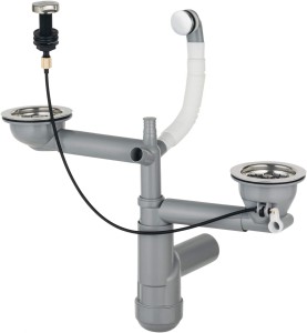 Deante Syfon Space-Saver Lux stal ZXY_9918 do zlewu 1.5/2-komorowego.