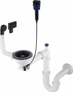 Deante Syfon Space-Saver czarna nero ZXY_N972 do zlewu 1-komorowego