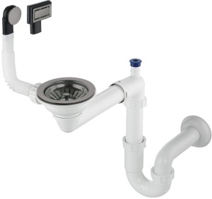 Deante Syfon Space-Saver titanium ZXY_D949 do zlewu 1-komorowego.