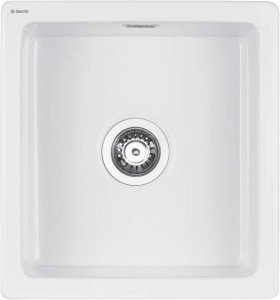 Deante Zlewozmywak ceramiczny 1-komorowy Sabor biały  ZCB_6103