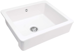 Deante Zlewozmywak ceramiczny 1-komorowy farmhouse Sabor biały  ZCB_610H