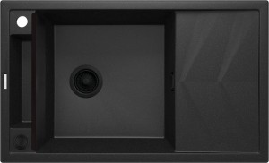 Deante zlewozmywak granitowy 1-komorowy Magnetic grafit metalik ZRM_G113