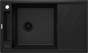Deante zlew granitowy 1-komorowy Magnetic czarna nero ZRM_N113