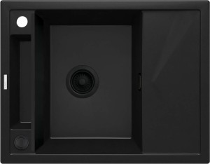 Deante zlewozmywak granitowy 1-komorowy Magnetic czarna nero ZRM_N11A