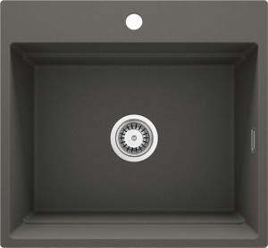 Deante Zlewozmywak granitowy 1-komorowy Magnetic antracyt metalik ZRM_T10A