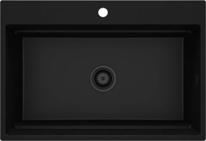 Deante zlewozmywak granitowy 1-komorowy Magnetic czarna nero ZRM_N10B