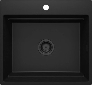 Deante zlewozmywak granitowy 1-komorowy Magnetic czarna nero ZRM_N10A
