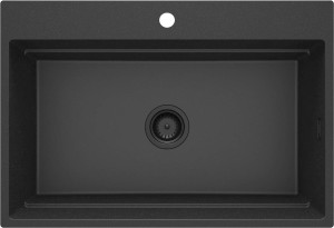 Deante zlewozmywak granitowy 1-komorowy Magnetic grafit metalik ZRM_G10B