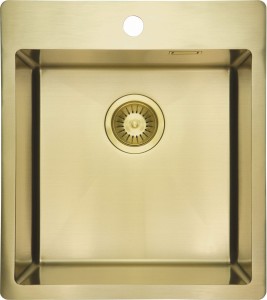 Deante Zlewozmywak stalowy Olfato złoty szczotkowany ZPO_R10A