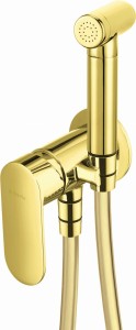 Deante Bateria bidetowa Alpinia złoty, model BGA_Z34M, z bidettą.