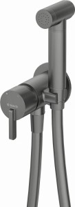 Deante Bateria bidetowa Silia titanium BQS_D34M, podtynkowa, bidetta.