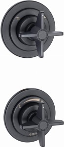 Deante Bateria prysznicowa Temisto czarna nero BQT_N44P