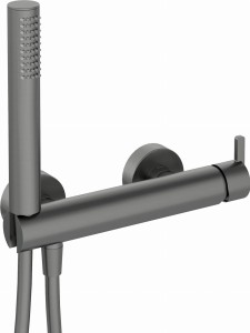 Deante Bateria prysznicowa z zestawem prysznicowym Silia titanium  BQS_D41M