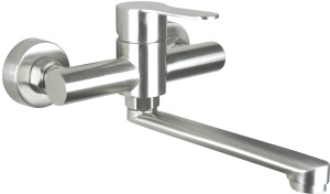 Deante Bateria umywalkowa ścienna Lupo stal  BLU_F50M