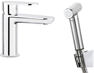 Deante Bateria umywalkowa ze słuchawką typu bidetta Alpinia chrom  BGA_027M