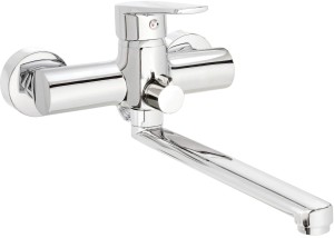Deante Bateria ścienna Tubo chrom, wydłużona wylewka BUT_056M