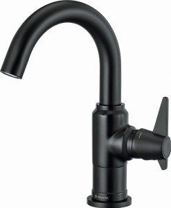 Deante Bateria umywalkowa Temisto czarna nero BQT_N20M