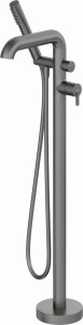 Deante Bateria wannowa Silia titanium BQS_D17M z zestawem prysznicowym