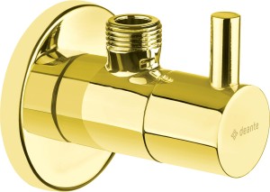 Deante Zawór kątowy 1/2"-3/8" okrągły złoty VFA_Z62R