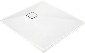 Deante Brodzik granitowy kwadratowy 90x90 cm Correo biały  KQR_A41B