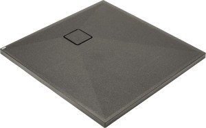 Deante Brodzik granitowy 80x80 cm Correo antracyt metalik KQR_T42B